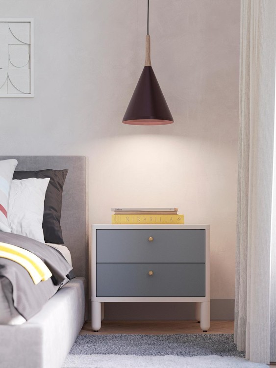 Светильник подвесной mango kart, D25х42 см, сиреневый (76367)