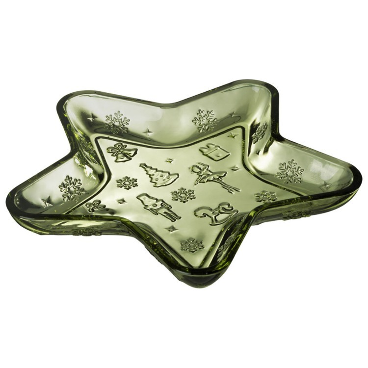Блюдо сервировочное "щелкунчик" green в форме звезды, 21*21*2,5 см Lefard (355-415-11)