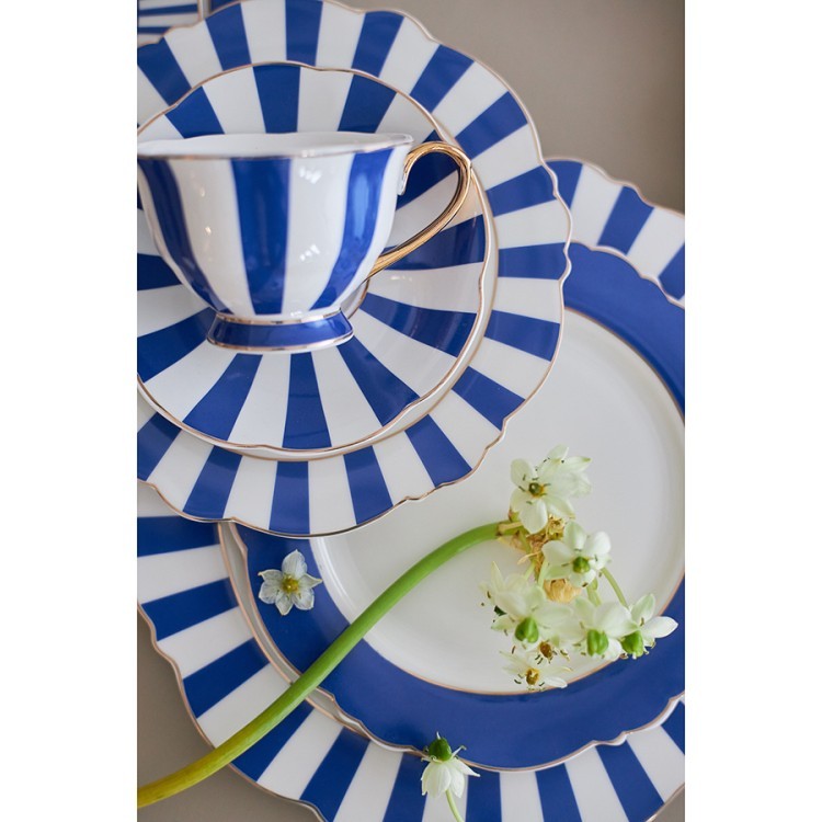 Набор чайных пар в полоску vintage charm, 220 мл, 2 шт. (78625)