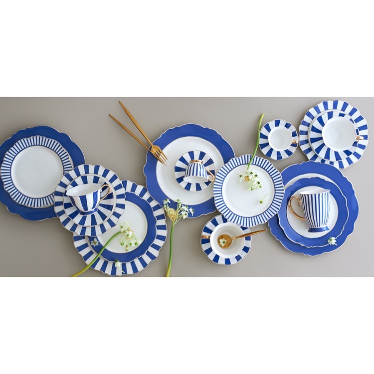 Набор чайных пар в полоску vintage charm, 220 мл, 2 шт. (78625)