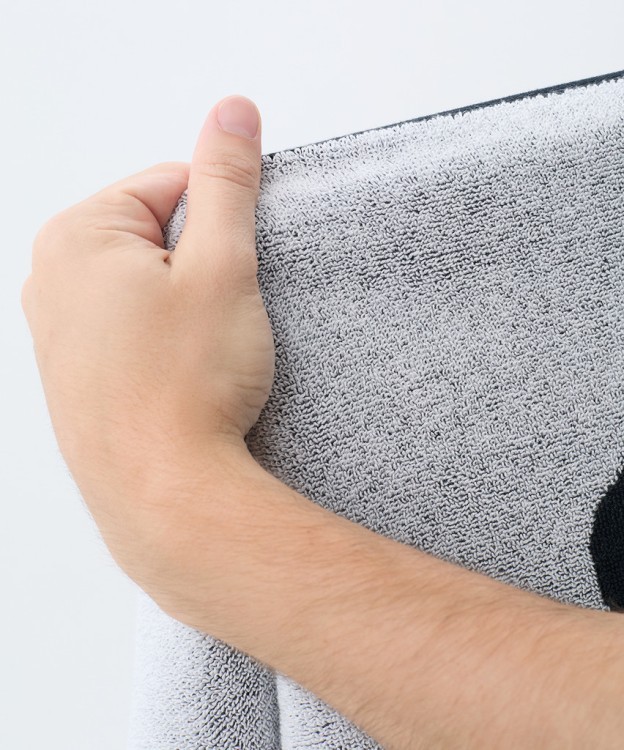 Полотенце спортивное JOGEL ESSENTIAL Towel L, 70х140, черный/белый (2117708)