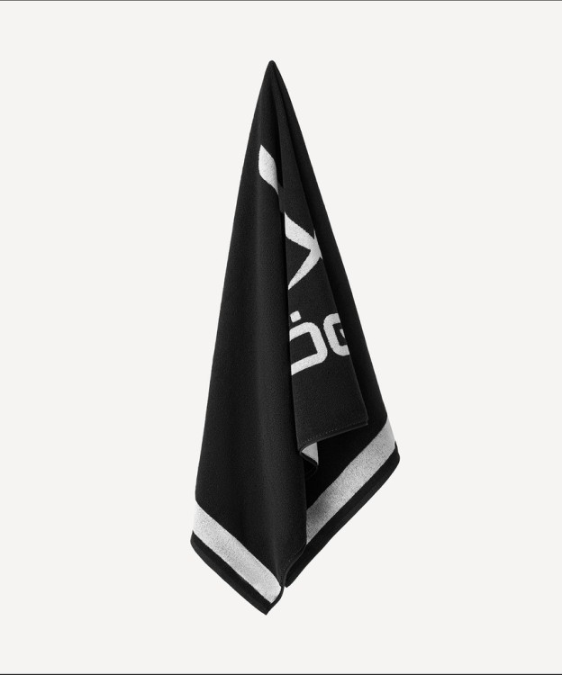 Полотенце спортивное JOGEL ESSENTIAL Towel L, 70х140, черный/белый (2117708)