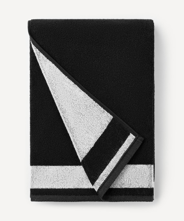 Полотенце спортивное JOGEL ESSENTIAL Towel L, 70х140, черный/белый (2117708)