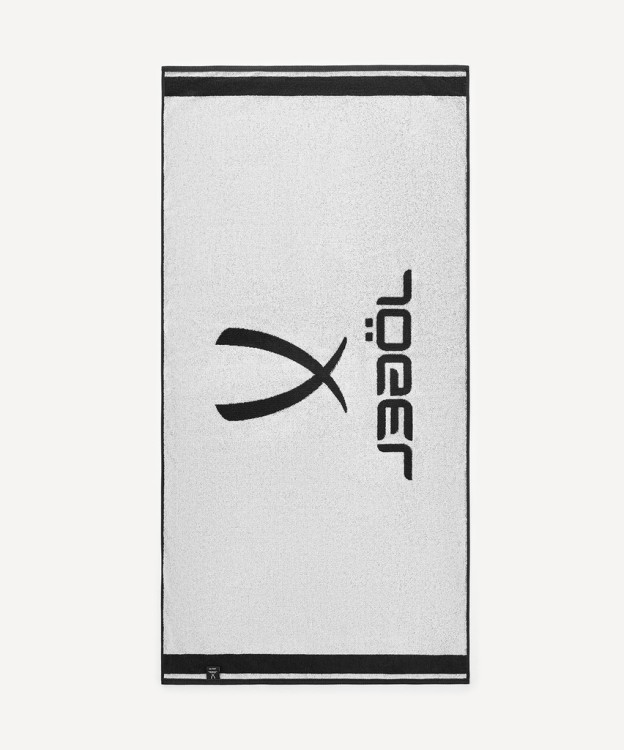 Полотенце спортивное JOGEL ESSENTIAL Towel L, 70х140, черный/белый (2117708)