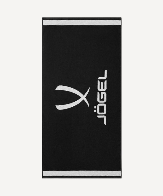 Полотенце спортивное JOGEL ESSENTIAL Towel L, 70х140, черный/белый (2117708)