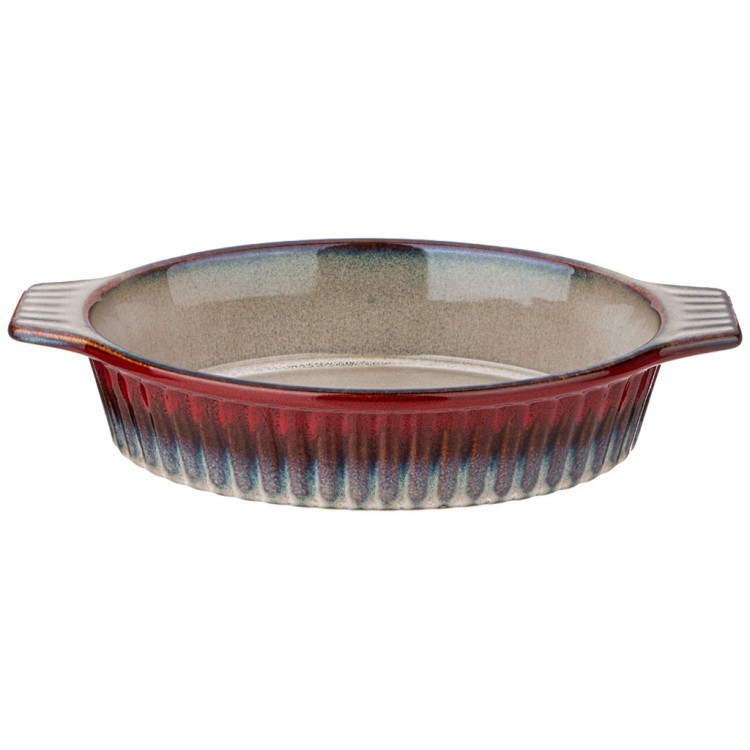 Форма для запекания овальная reactive red 31*19*6,5 см Agness (780-112)