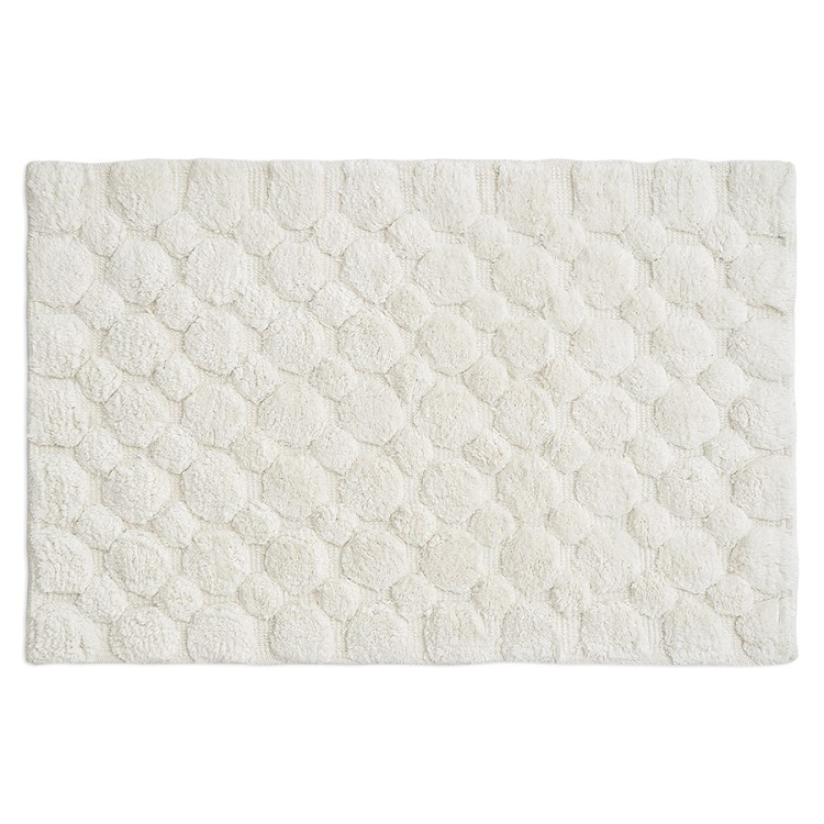 Коврик для ванной bubbles белого цвета из коллекции essential, 50х80 см (76137)