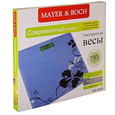 Весы напольные электронные 150кг Mayer&Boch (20908)