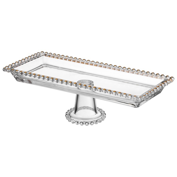 Блюдо сервировочное "golden charm" на ножке, 30*13*9,5 см Lefard (345-506)