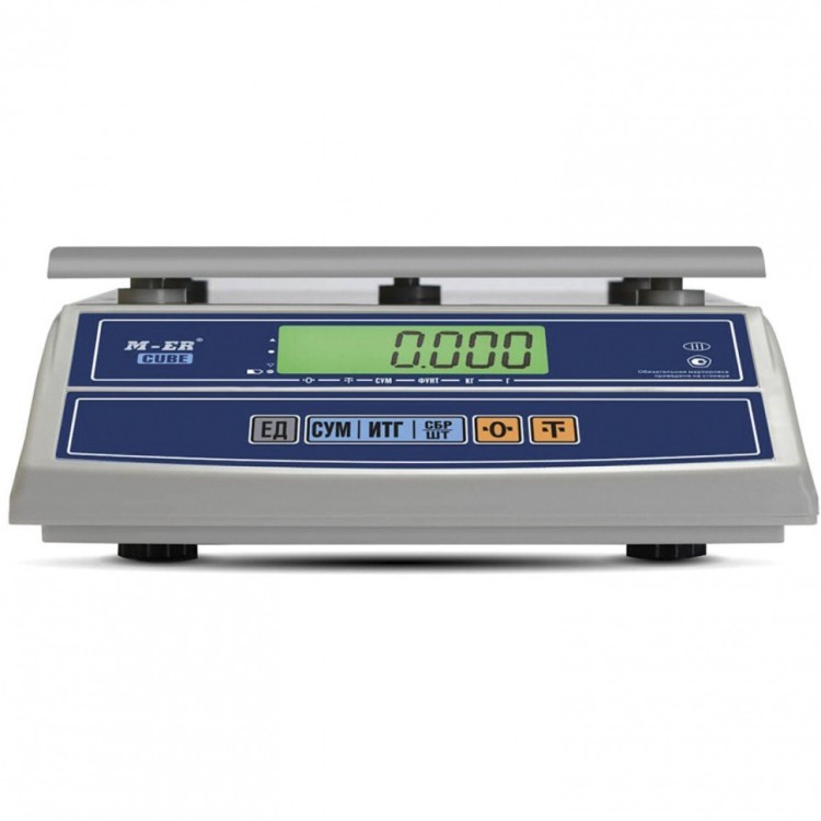 Весы фасовочные MERTECH M-ER 326FL-152LCD 0,05-15 кг платф 280x235 мм без стойки 3056 290617 (1) (93264)
