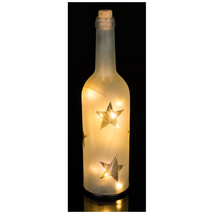 Фигурка "декоративная бутылка" с подсветкой диамметр=8 см. высота=29,5 см. Lefard (786-323)