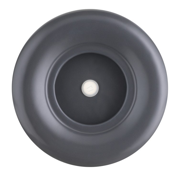 Горшок цветочный серого цвета из коллекции edge, 2,7 л (74533)