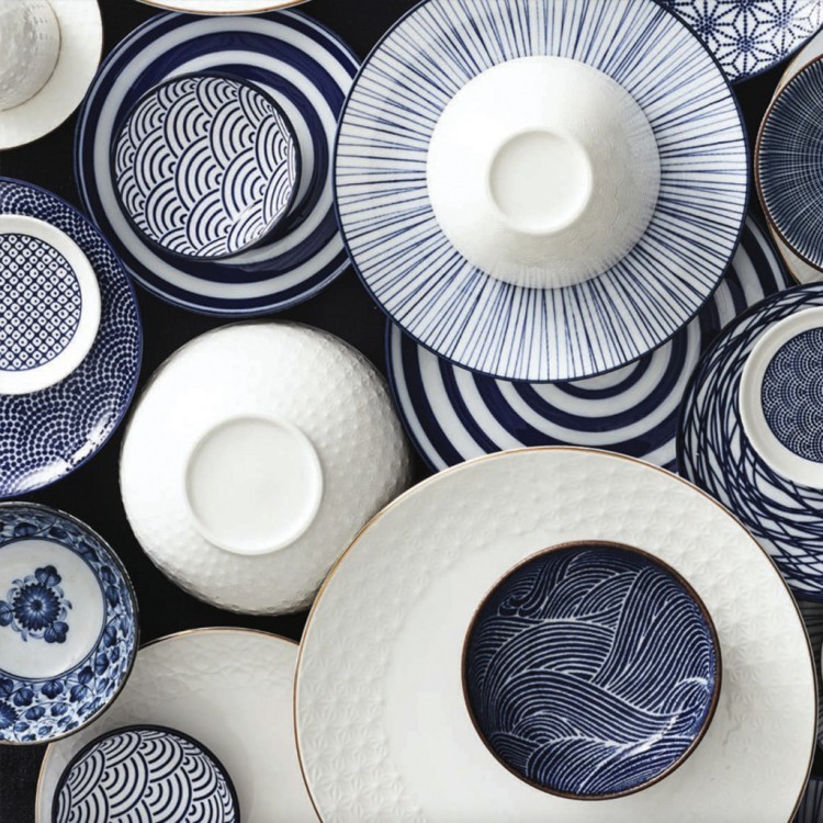 Тарелка 16028, 21 см, фарфор, blue, TOKYO DESIGN