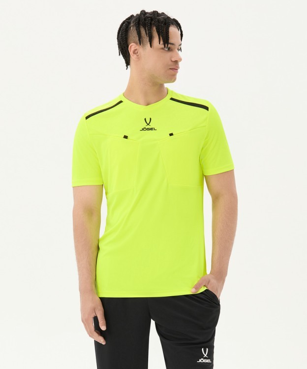 Футболка судейская JOGEL DIVISION PerFormDRY Referee Tee, желтый неон (2123292)