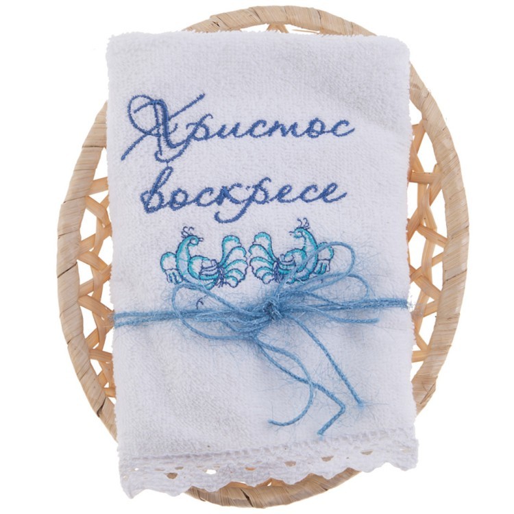 Полотенце махровое в корзинке, "христос воскресе",30х50см,х/б 100% ,бежевый. SANTALINO (850-841-88) Полотенце махровое в корзинке, "христос воскресе",30х50см,х/б 100% ,бежевый. SANTALINO (850-841-88)