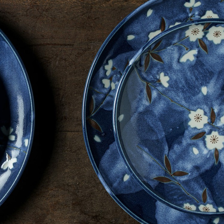 Тарелка 17303, 26 см, фарфор, blue, TOKYO DESIGN