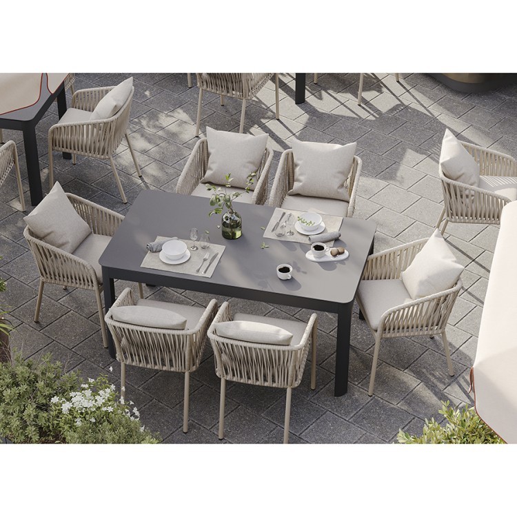 Стол обеденный leif, 160х90 см, темно-серый (75812)