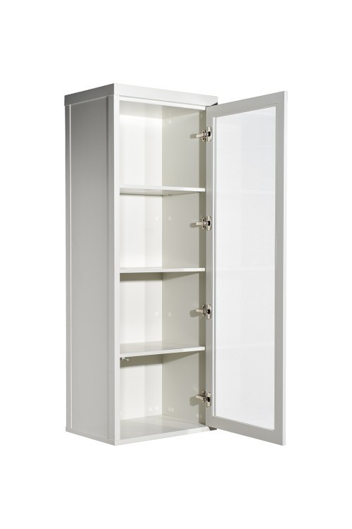 Шкаф-витрина 1 стеклянный фасад с тумбой прикроватной с 1-м ящиком (TT-00016859)