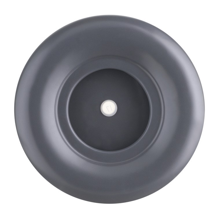 Горшок цветочный серого цвета из коллекции edge, 1,2 л (74532)