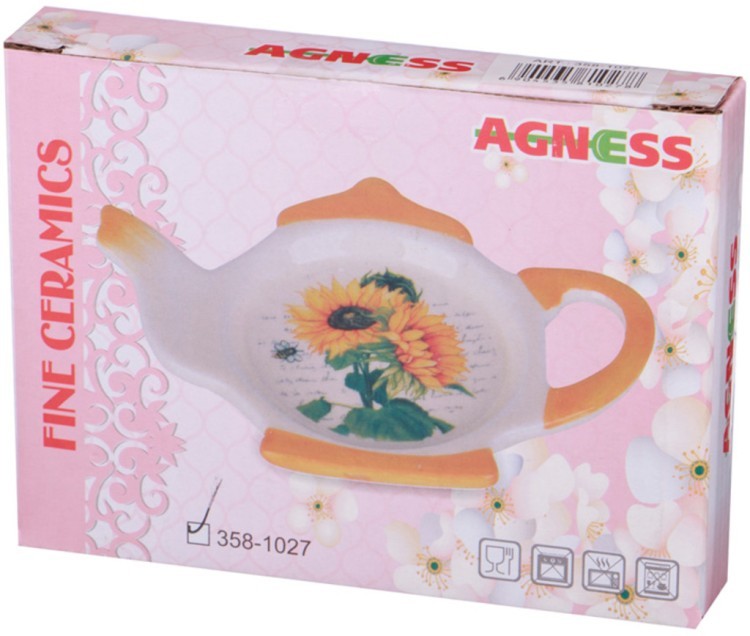 Чайник agness  "лавандовая весна" 22,5*13,5*14,5 см 900 мл Agness (358-1100)