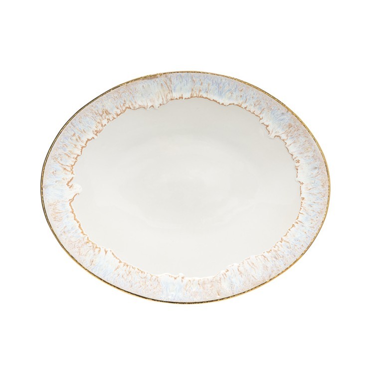 Тарелка TA645-WGD(SLA401-00115C), керамика, white, gold, CASAFINA BY COSTA NOVA