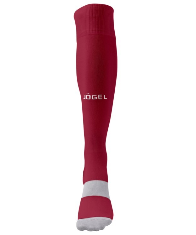 Гетры футбольные JÖGEL CAMP BASIC SOCKS, гранатовый/серый/белый (2076907)
