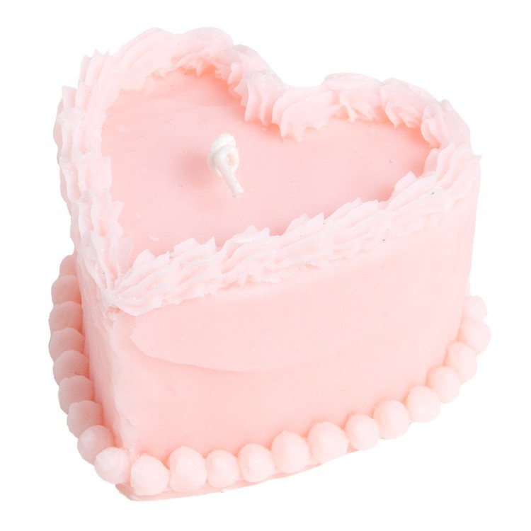 Свеча cake, 4,8 см, розовая (78961)