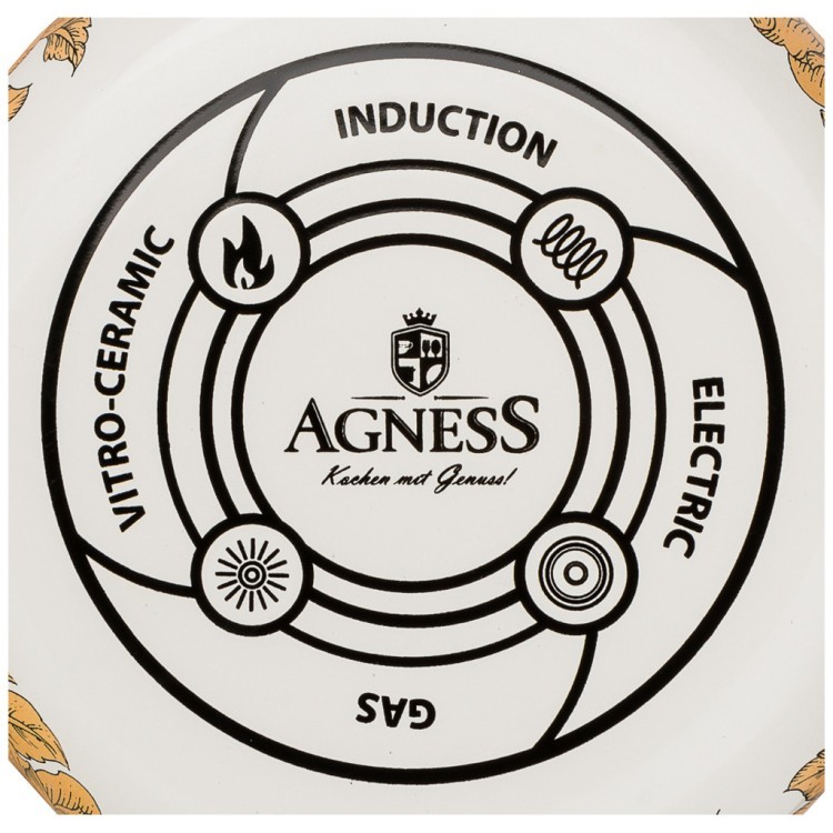 Чайник эмалированный agness, серия ренессанс 2,2л подходит для индукцион.плит Agness (950-108)
