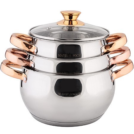 Набор кастрюль 2л+3л+4л нерж/зол.руч Mayer&Boch (40458)