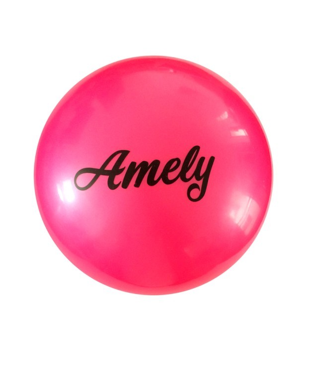 Мяч для художественной гимнастики AGB-101, 19 см, розовый (402268)