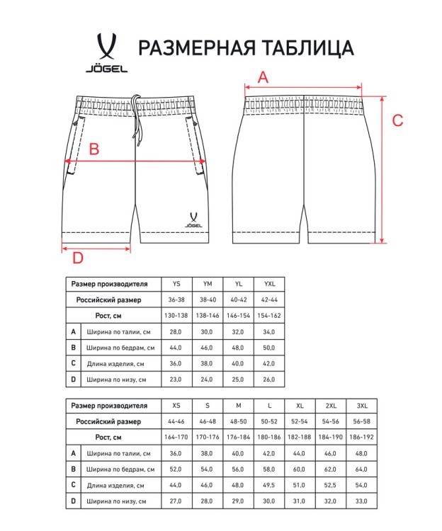 Шорты JOGEL CAMP 2 Woven Shorts, темно-синий (2112610)