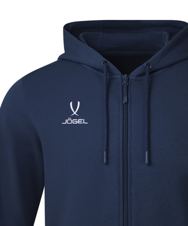 Флисовое худи на молнии ESSENTIAL Cotton Fleece FZ Hoodie, темно-синий (2122088) Флисовое худи на молнии ESSENTIAL Cotton Fleece FZ Hoodie, темно-синий (2122088)