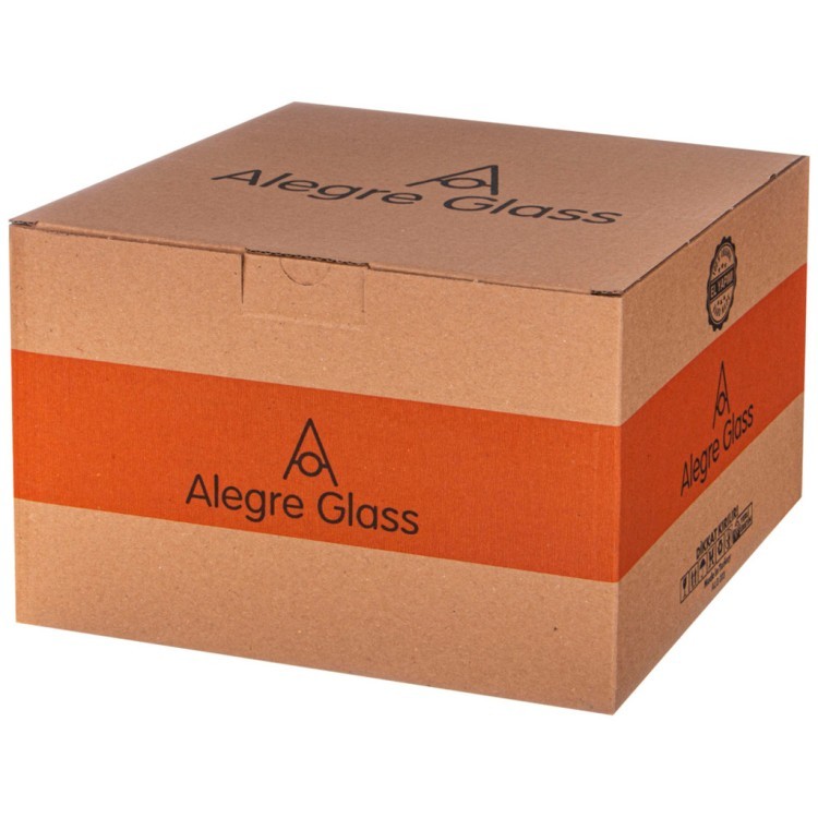 Блюдо на ножке grey, 24х16 см Alegre Glass (337-107)