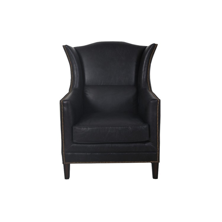 Кресло 976/#B76, Кожа, Black, ROOMERS FURNITURE