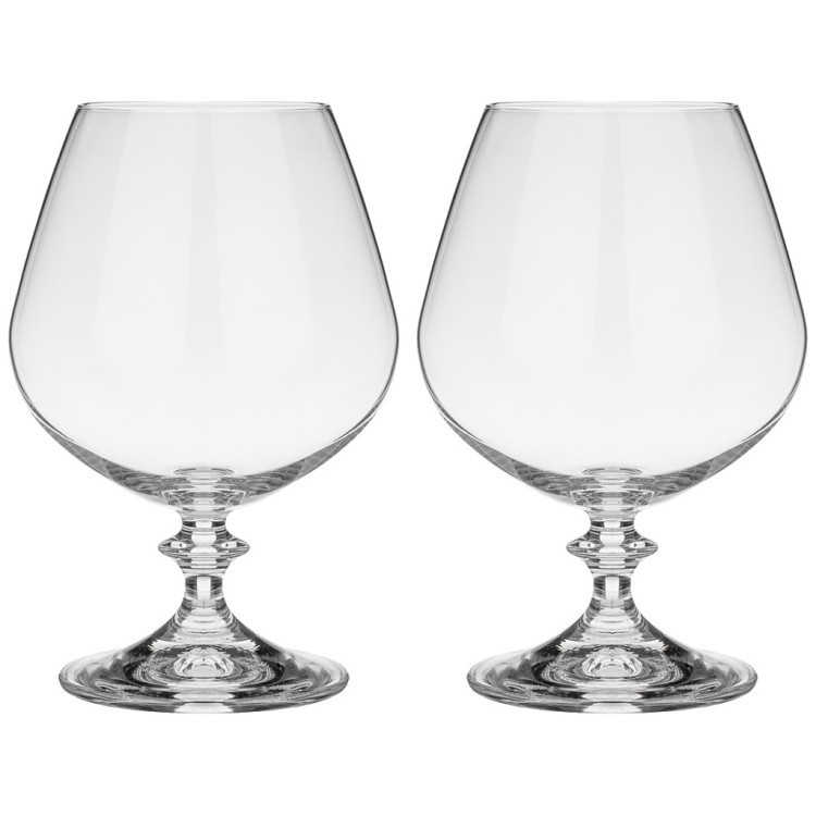 Набор бокалов для коньяка из 2 штук "angela" 400 мл высота 14,5 Bohemia Crystal (674-760)