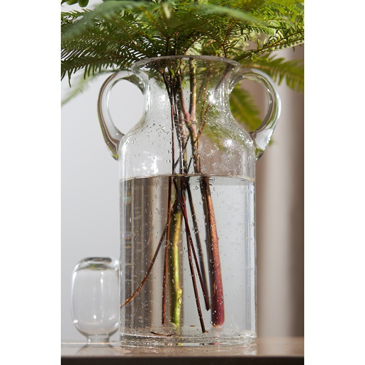 Ваза для цветов flowi, 29 см, прозрачная (77855)