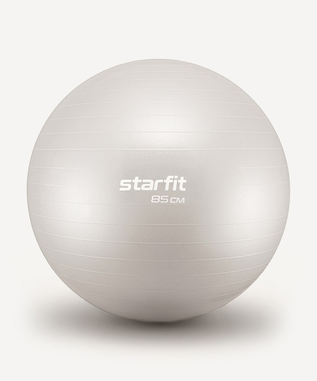 Фитбол Starfit GB-108 антивзрыв, 1500 гр, тепло-серый пастель, 85 см (1747209)