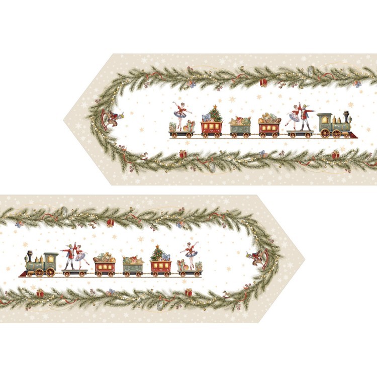 Дорожка на стол 45х300 cm  "щелкунчик" цвет: бежевый, tm lefard, полиэстер 100% Lefard (986-002-32)