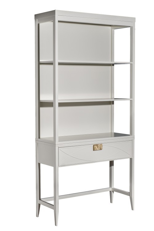 Шкаф-витрина открытый широкий с консолью с 1-м ящиком (TT-00016861)