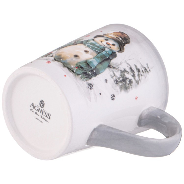 Кружка agness "с новым годом!" 12,2*8,8*10 см 320 мл Agness (358-2269)