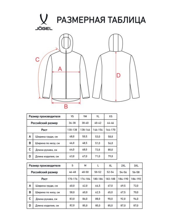 Куртка утепленная JOGEL CAMP 2 PerFormPROOF Padded Jacket, черный (2111591)