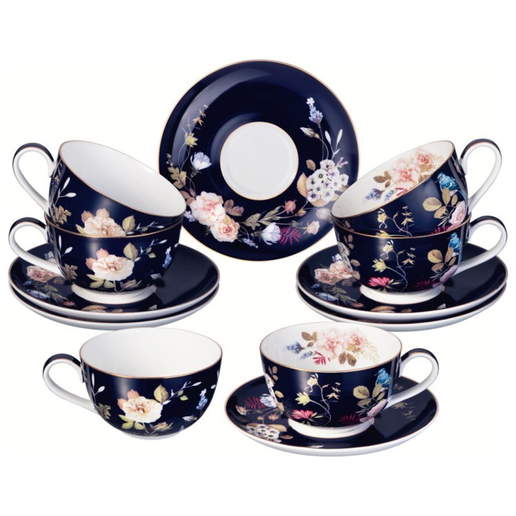 Чайный набор lefard "кобальт" на 6 персон 12 пр. 300 мл Lefard (86-2487-1)