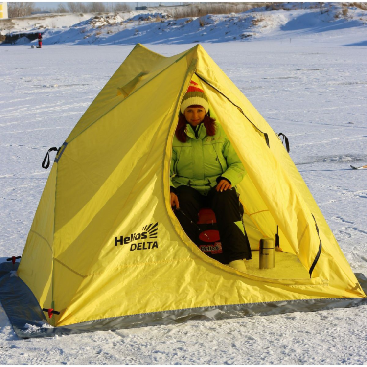 Зимняя палатка автомат Helios Delta двускатная (HS-ISD-Y) (61183)
