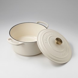 Кастрюля с крышкой из коллекции "Шеффилд", D26 см, молочная (80247)