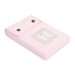 Простыня из перкаля розового цвета из коллекции stripes, 240х270см (80923)