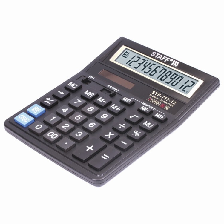 Калькулятор настольный Staff STF-777 12 разрядов 250458 (1) (64964)