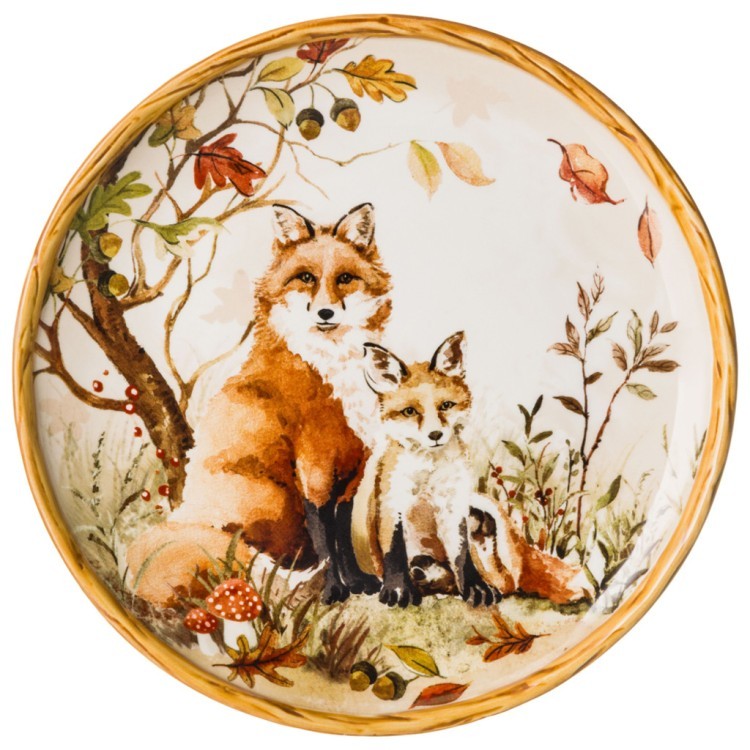 Набор тарелок закусочных lefard "forest tale" акварель природы 4 шт. 21,5см., разноцветный (585-134) 