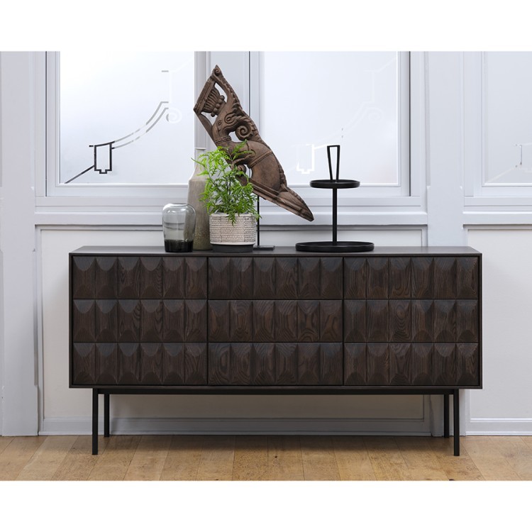 Комод unique furniture, latina, 3 секции, 160х45х79 см (70786)