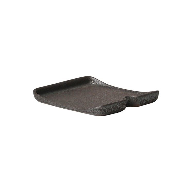 Тарелка L9256-M1, каменная керамика, black, ROOMERS TABLEWARE