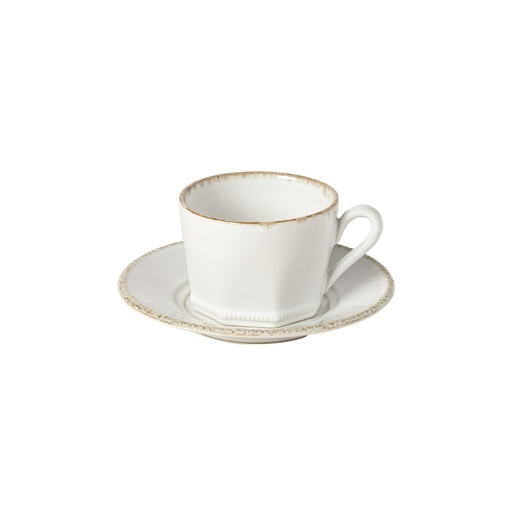 Чайная пара PECS10-CLW(PECS10-02818A), керамика, white, Costa Nova
